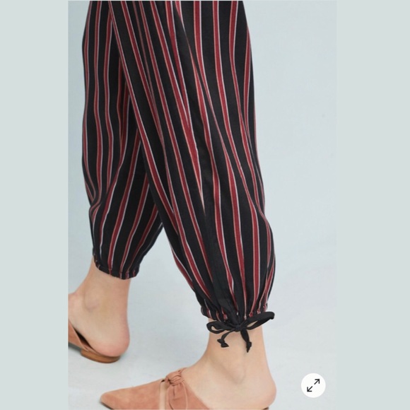 ANTHROPOLOGIE Silky Striped Jogger - Picture 5 of 7
